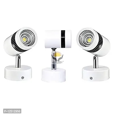 ALUCIFIC LED 3-Watt COB Wall Spot/Focus (White) Light with White Metalic Body-thumb3