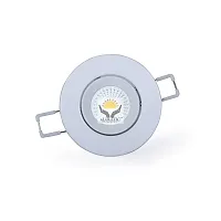 ALUCIFIC 6 W COB led Light for Round Ceiling Light,(3.50? inch x 3.50?inch) White Non Warranty Pack of 1 (6500 K, Small)-thumb2