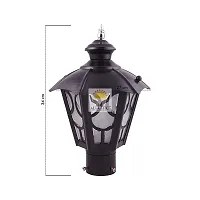 ALUCIFIC Umbrella Mini Black Waterproof GATE Light for Outdoor Elegant Design for Exterior B22 HOLDERR (Pack of 1)-thumb2