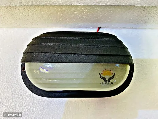 ALUCIFIC PRIZMA Small Aluminium Casting Bulkhead Light for Outdoor/Indoor, Black B22 Holder (Pack of 1) Suitable for Terrace/Boundary/Stair Wall/Entrance Pathway ETC. Vocal to Local-thumb2