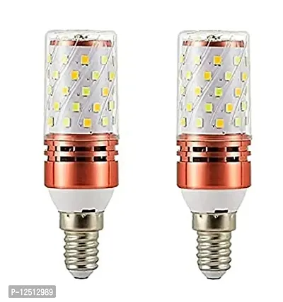 ALUCIFIC 12 Watt 3 in 1 SMD Light Bulbs with E-14 Base (Tricolor - Warm White, Cool White and Natural White) -Packs of 2