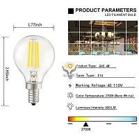 ALUCIFIC LED 4Watt G45 Glass E14 Base Light Bulb (Warm White) (Pack of 1)-thumb2