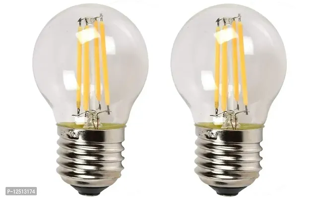 ALUCIFIC 4W G45 E26/E27 Dimmable Edison Style Antique LED Filament Light Bulb Fixtures Lamp (400LM 2700k Warm White, Pack of 1)-thumb0