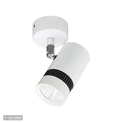 ALUCIFIC LED 3-Watt COB Wall Spot/Focus (White) Light with White Metalic Body