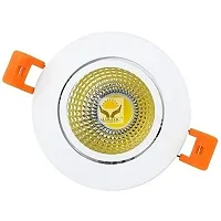 ALUCIFIC 6 Watt COB Focus Down Round Ceiling LED Light (Warm White .Pack of 01)-thumb1