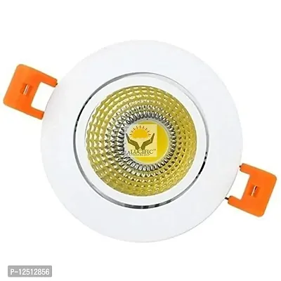 ALUCIFIC 6 Watt COB Focus Down Round Ceiling LED Light (Warm White .Pack of 01)-thumb2