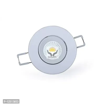 ALUCIFIC 6 W COB led Light for Round Ceiling Light,(3.50? inch x 3.50?inch) Warm White Non Warranty Pack of 1 (3000 K, Small)-thumb3