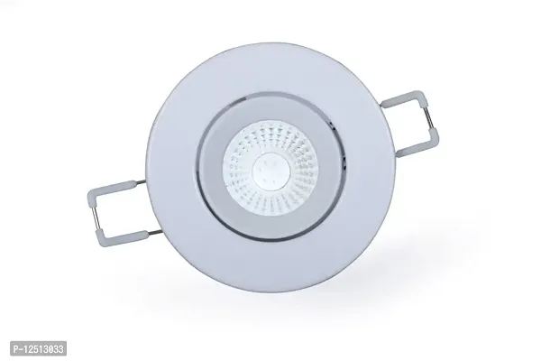 ALUCIFIC 6 W COB led Light for Round Ceiling Light,(3.50? inch x 3.50?inch) Warm White Non Warranty Pack of 1 (3000 K, Small)