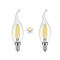 ALUCIFIC Candelabra Base Lamp 4W LED E14 Filament Candle Light Bulb (Warm White) Pack of 1-thumb3