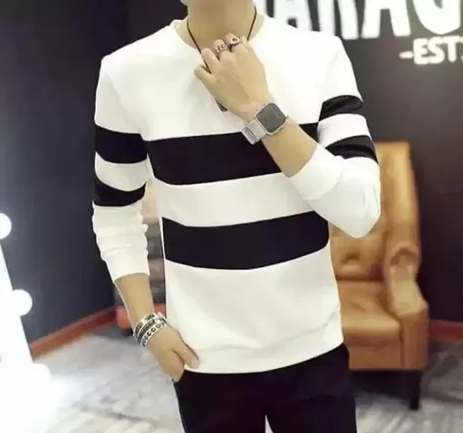 Reliable Solid Round Neck Tees For Men