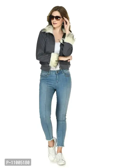 NONU Women's Swet Jacket Grey Color,Size-m Size.-thumb2