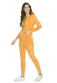 NONU Women's Velvet Track Suits Orange Color,Size-l Size.-thumb2