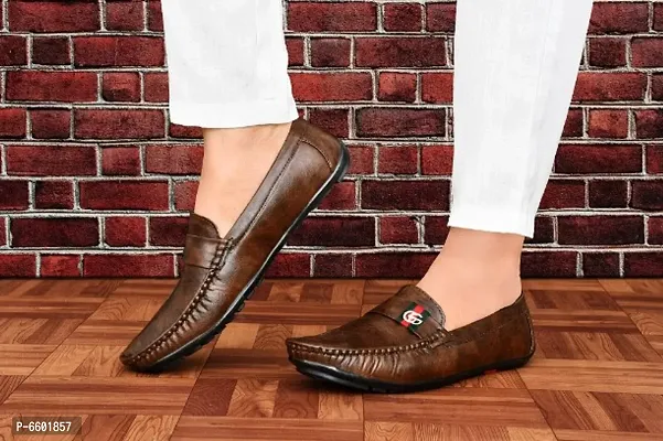 Synthetic leather loafers store