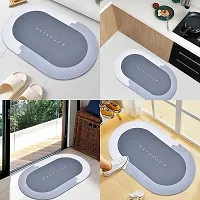 Bathroom Mat, Door Mat Door Mat Quick Drying Water Soak Bathroom Mats Anti Slip Big Size Water Absorbing Floor Washable Anti Skid Foot Mat(multicolour colour may depand on availability may be far from-thumb1