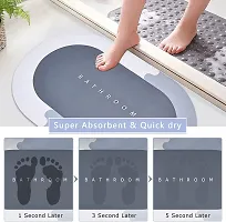 Bathroom Mat, Door Mat Door Mat Quick Drying Water Soak Bathroom Mats Anti Slip Big Size Water Absorbing Floor Washable Anti Skid Foot Mat(multicolour colour may depand on availability may be far from-thumb3