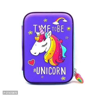 MINDFIT Unicorn Pouch STATIONERY SET AND BOTTLEfor Girls Aesthetic Pencil Case for Students | Girls Pouches for School Stylish | Unicorn Pouch for Girls Stationery Set School Supply for Students for K-thumb2
