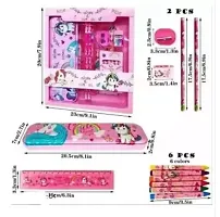 MIND FIT Unicorn Stationary Kit for Girls - Pink Stationary Items for Girls Pencil BoxWalletEraser and Sharpener Return Gift for GirlsUnicorn School Kit for Girls Stationary Set Return Gifts-thumb2