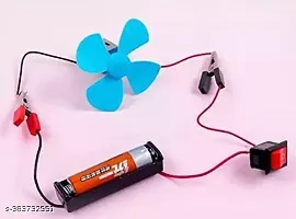 Science Experiment Kit for Kids STEM Kit Electric Circuit Kit with Motor Fan Toy Random Color 1PC-thumb3