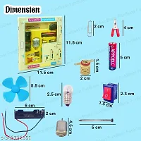 Science Experiment Kit for Kids STEM Kit Electric Circuit Kit with Motor Fan Toy Random Color 1PC-thumb1