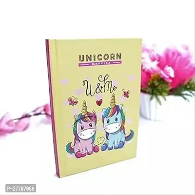 A6 Unicorn Diary for Girls Birthday Return Gift | Ruled Diary for Girls | Unicon theme Party Return Gift For Girls (1pc as per availbilty)-thumb0