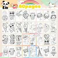 Coloring Book for Kids with 30 Drawing Sheet, 8 Pencil Color,10 Scratch Sheet Art and Craft Drawing Color Book Set for 3+ Years Kids, Party Favor Return Gift for Kids (Panda) Color as per Availability-thumb3
