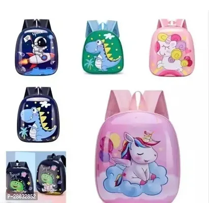 MINDFIT Kids Book Bags School Bags, Waterproof PVC, Cartoon Unicorns/Dinosaurs Printed Backpack, 1PC-thumb0