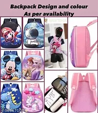 MINDFIT Kids Book Bags School Bags, Waterproof PVC, Cartoon Unicorns/Dinosaurs Printed Backpack, 1PC-thumb1