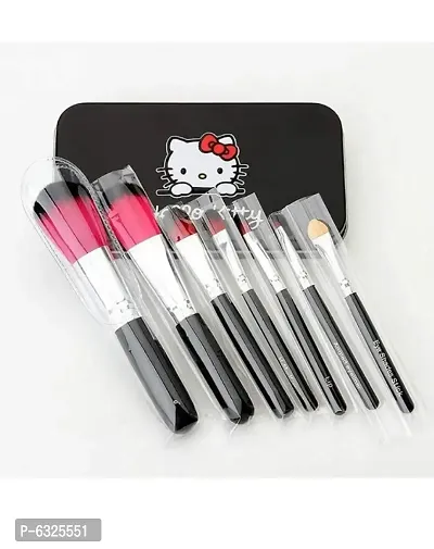 hello kitty 5 piece  makeup brushes-thumb0