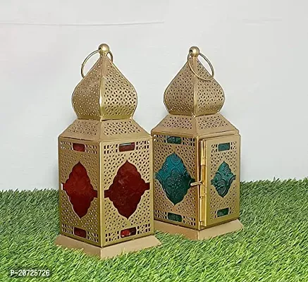 Well Overseas Antique Collection Decorative Hanging Lantern/Lamp with t-Light Candle, Set of 2-thumb0