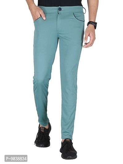 Classic Polyester Solid Regular Track Pants for Men