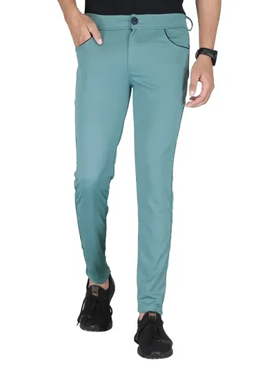 Classic Solid Regular Track Pants for Men