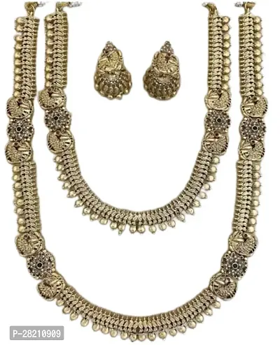 Stylish Golden Brass  Jewellery Set For Women Pack Of 2