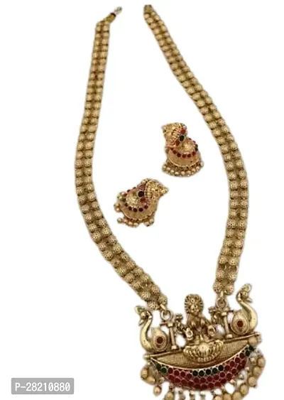 Stylish Golden Brass  Jewellery Set For Women-thumb0