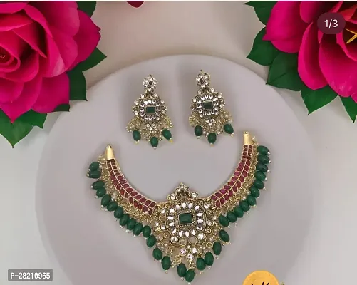 Stylish Golden Alloy  Jewellery Set For Women