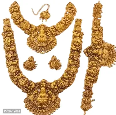 Stylish Golden Alloy  Jewellery Set For Women Pack Of 3