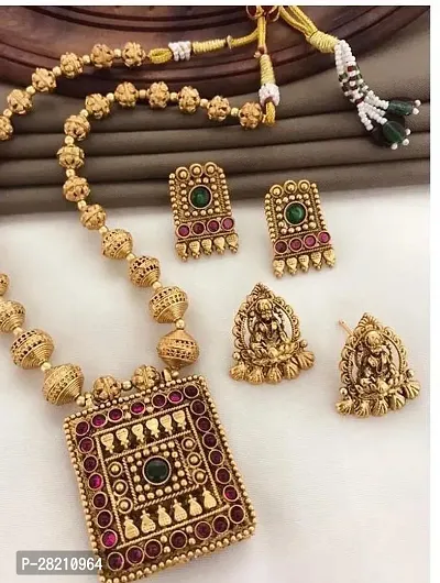 Stylish Golden Alloy  Jewellery Set For Women