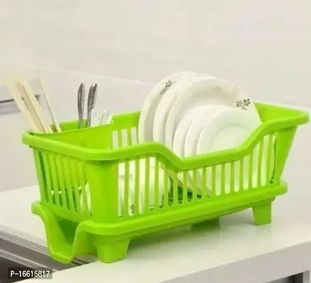 Useful Green Dish Wash Basket Plastic-thumb0