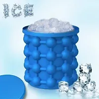 Ice Cube Maker Genie Space Saving Kitchen Ice Bucket Summer Beach Magic ice Box (Multicolor)-thumb1