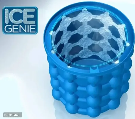 Ice Cube Maker Genie Space Saving Kitchen Ice Bucket Summer Beach Magic ice Box (Multicolor)-thumb3