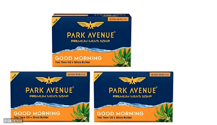 PARK AVENUE GOOD MORNING SOAP 125G PC OF 3-thumb0