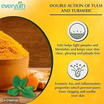 Everyuth Naturals Anti Acne, Anti Marks Tulsi Turmeric Face Wash 50g PC OF 2-thumb2