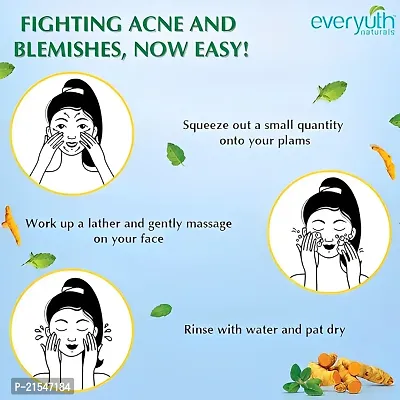 Best Face Wash : Everyuth Naturals anti acne, anti marks, Tulsi Turmeric Face Wash 50G PC OF 3-thumb4