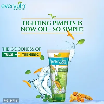 Best Face Wash : Everyuth Naturals anti acne, anti marks, Tulsi Turmeric Face Wash 50G PC OF 3-thumb3