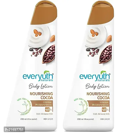 Everyuth Naturals Nourishing Cocoa Body Lotion:Say Goodbye to Dryness with Everyuth's Best Lotion for Dry Skin(100times;2) PC OF 2-thumb0