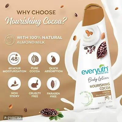 Everyuth Naturals Nourishing Cocoa Body Lotion:Say Goodbye to Dryness with Everyuth's Best Lotion for Dry Skin(100times;2) PC OF 2-thumb2