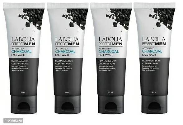 Labolia Activated Charcoal Face Wash:Your Skin's Best Friend:Experience Freshness with Labolia Charcoal Face Wash 50G(PC OF 4)