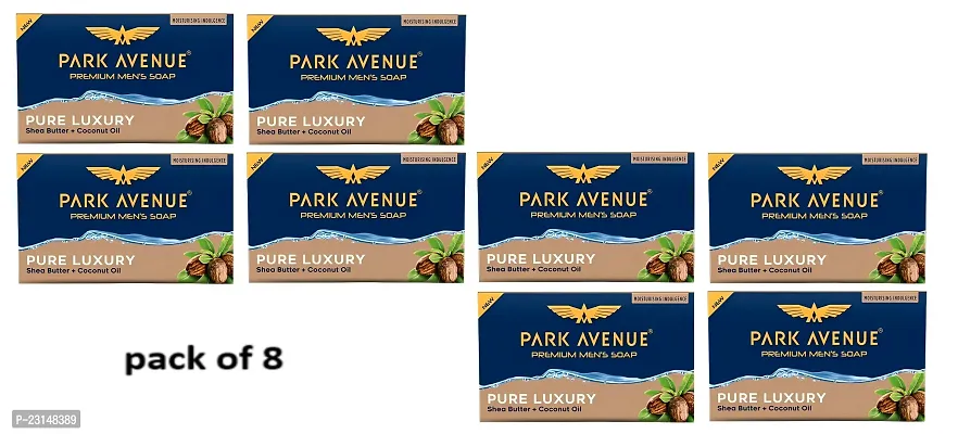 Park Avenue Premium Menrsquo;S Soap, Shea Butter+ Coconut Oil, 125G Gentlemen's Choice: Park Avenue Pure Luxury Men's Soap with Shea Butter (PC OF 8)