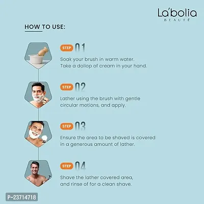 Labolia Perfect Men Shaving Cream : Discover the Power of Natural Shaving Cream  with Labolia saving cream 120G (PC OF 4)-thumb3