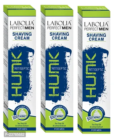 Labolia Hunk Antiseptic Shaving Cream - 120 gm  Labolia's Organic Men's Shaving Cream: A Natural Choice (PC OF 3)-thumb0