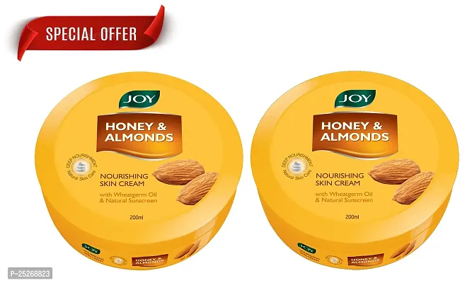 Joy Honey  Almonds Deep Nourishing Moisturizer for Face, Hands  Body (200ml) |Skin Cream with Natural Sunscreen For Glowing Skin | Experience the Joy of Radiant Skin: Best Cold Cream by Joy (PO2)-thumb0